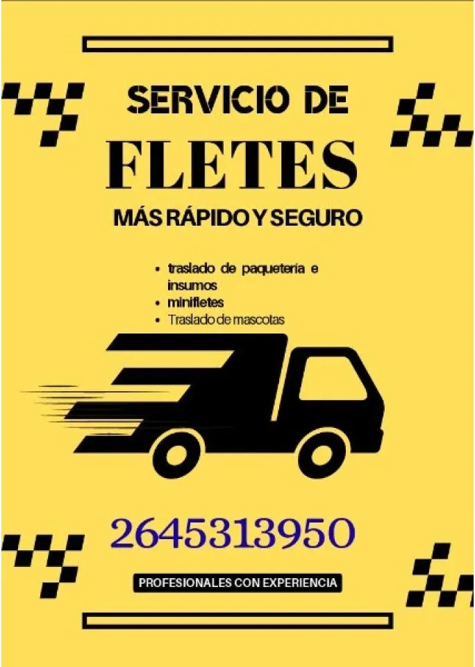 Fletes - Mini Fletes - Traslado De Paqueteria