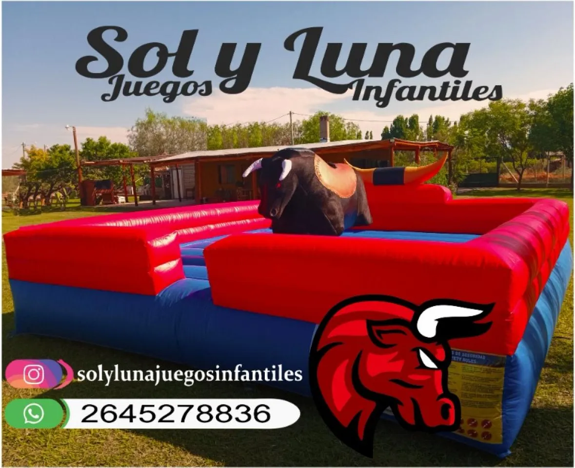 Sol Y Luna Juegos Infantiles Alquiler De Toro Mecanico 2026 Nuevo Movimiento Castillos · foto 4