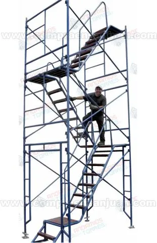 Alquiler De Andamios, Escaleras Internas Para Andamio Con Baranda , Ruedas Para Andamio · foto 2