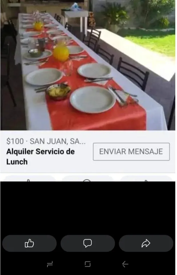 Alquilo Mesas, Sillas, Manteles, Vajilla · foto 2